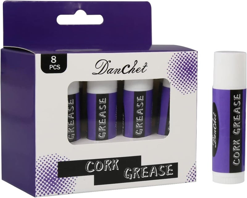 Danchet 8 Piece Saxophone Clarinet Cork Grease, Lubricating Tube Cleaning Care Product for Clarinets, Saxophones, Oboes, Flutes, Bass Clarinets, Etc. - Image 1